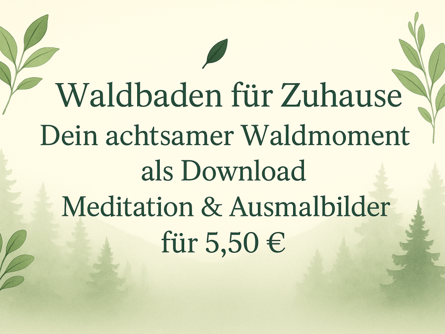 Anna Ferdinand beim Waldbaden in Düsseldorf